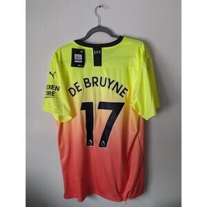 Rare PUMA Man City De Bruyne Soccer Jersey New Men XL Authentic 2019-2020 Third